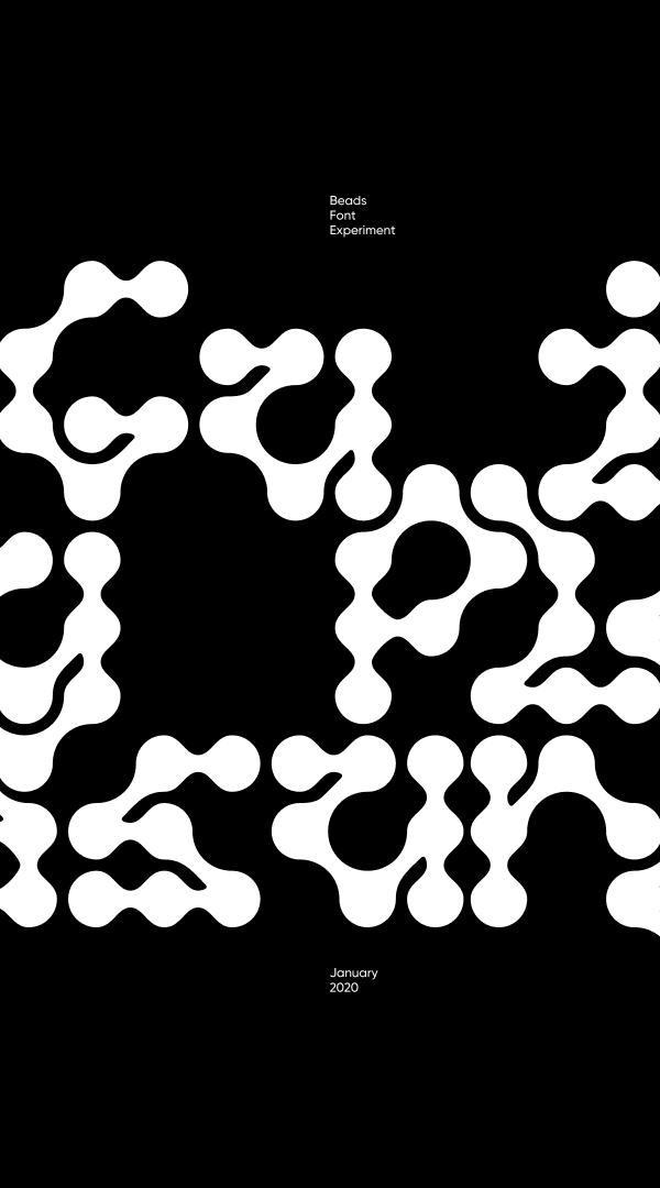 Beads Font Experiment